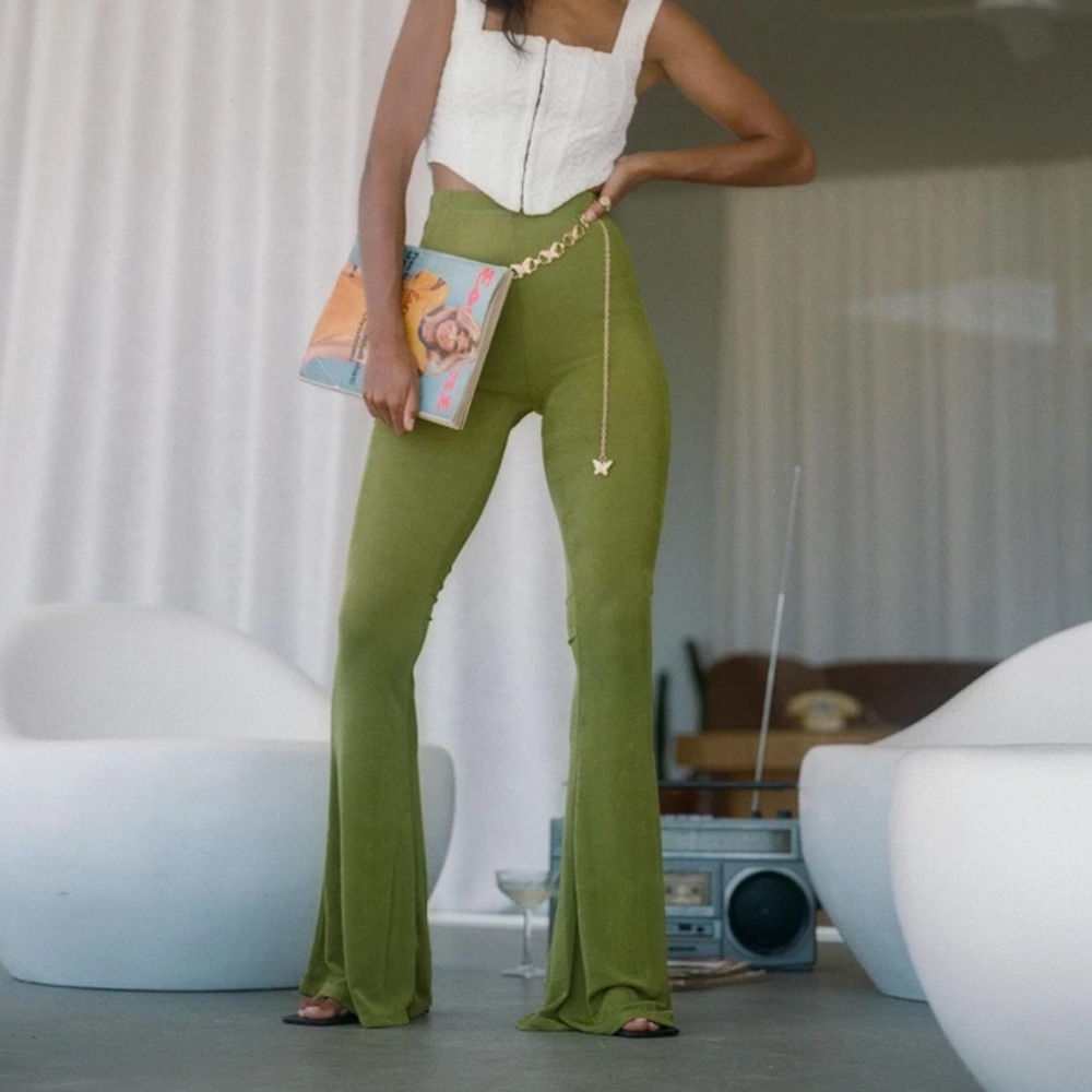 BOOGIE PANTS GREEN with out the shorts inside
